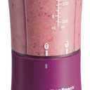Hamilton Beach Portable Blender for Shakes and Smoothies with 14 Oz BPA Free Travel, Cup and Lid, Durable Stainless Steel Blades for Powerful Blending Performance, Raspberry (51131)