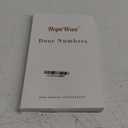 Mailbox Numbers, 3 Inch House Door Numbers Stick on Apartment Office Hotel Home Room Doors or Decor Project for Address Sign, Gold Metal Shinny, Pack of 2 Sets. (Gold, 2 Sets)