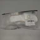 Verdusa Women's Flat Sandals Pearl Sandals Square Toe Summer Slip On Flat Shoes (White)