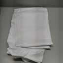 Amazer White Shower Liner Cloth Waterproof, White Shower Curtain Liner Fabric with Weighted Stones, Washable Shower Curtain and Liner 2-in-1, 120G Heavy Duty, 12 Grommet Holes, 72 x 72 Inches