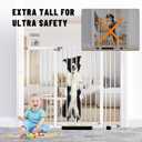 Rgqphantom 41" Tall Baby Gate,29.92"-43.71" Wide Dog Gate for Doorways