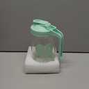 Mason Jar Pitcher, 32 oz Glass Milk Pitcher, Wide Mouth & Leakproof Glass Pitcher with Lid for milk, Sun Tea, Juice, Cold Brew Coffee and Drinks