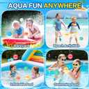 Reusable Water Balloons, 24 Pack Magnetic Refillable Water Balloons Quick Fill, Summer Fun for Kids Outdoor Pool Water Toys, Reusable Summer Outdoor Toys (24pcs)