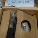 Smart Gate Lock, Electronic Gate Locks for Outdoor Fence, Keyless Smart Rim Lock, Electric Sided Keypad Locks with App Control, IC Card, Keys, Anti-Peep Touchscreen, Perfect for Fence and Outdoor