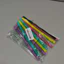 Elk and Friends Adult & Kid's Reusable Silicone Straws with Stopper for 12oz &14oz Mason Jars or Tumblers, Pack of 8 Colorful Straws 7.9"