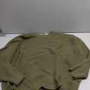 Crewneck Oversize Sweatshirt Women Ribbed Striped Side Slit Pullover Sweaters,XXL