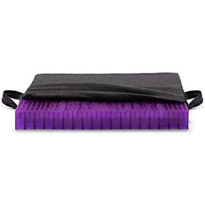 Purple Double Seat Cushion | Pressure Reducing Grid Designed for Ultimate Comfort | Designed for Office Chairs, Full | Made in The USA