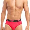 2(X)IST Micro Sport Mens Underwear No Show Briefs Bright Fashion 3 Pack (S)