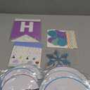 meowtastic Frozen Birthday Party Decorations - Happy Birthday Banner with Honeycomb Balls, Snowflake Hanging Swirls Streamers, Circle Dots Garland Decorations - Birthday Decorations for Boys Girls