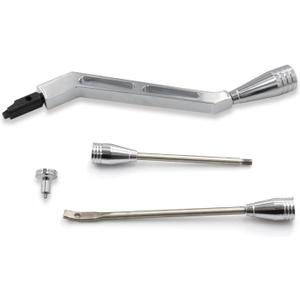 Chrome Shifter Lever Turn Signal Tilt Lever Flasher Knob Kit - Compatible with GM Columns: Chevy, Buick, Oldsmobile, Pontiac & Cadillac (1967-1994)