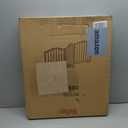 Foldable Wooden Dog Gate - 3-Panel Freestanding Pet Fence, 23.6 Inches, White - Suitable for Doorways & Stairs, Also Works as Baby Gate.