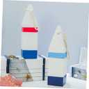 Mediterranean Buoy Ornament Wall Pendant 11In Nautical Hanging Decor for Beach Theme Living Room Bedroom Bathroom