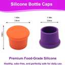 12 Pcs Colorful Silicone Wine Stoppers, Reusable Wine Bottle Stopper, Sparkling Wine Corks, Champagne Stoppers, Beverages Beer Bottle Caps, Bottle Stoppers for Glass Bottles, Keep Wine Fresh(6 colors