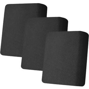 ZNSAYOTX Stretch Individual Cushion Covers Sofa Cushion Couch Seat Covers Slipcovers Soft Replacement Unique Pattern Furniture Protector with Elastic Bottom (Black, 3 Pc Cushion Cover)