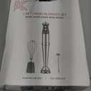 KOIOS Immersion Blender, 1000W Anti-scratch 3-in-1 Hand Blender, Upgraded 12 Speed Stainless Steel Blade Stick Blenders with Turbo Mode, Whisk and Milk Frother, Non-BPA (Silver)