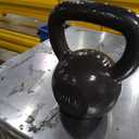 Amazon Basics Cast Iron Kettlebell for Strength Training, Textured Wide Handle, Black, 50LB