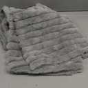 JOJUSIS Pack of 2 Faux Fur Plush Decorative Throw Pillow Covers Couch Cushion Case Soft Pillowcases (Grey, 24 x 24-Inch)