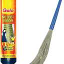 No Dust Broom for Floor Cleaning, Broom Stick for Home Floor Cleaning,Balcony Cleaning Jhadu for Home Cleaning, Made of Washable Fibers (Pack of 1), Multy