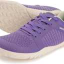WHITIN Women's Wide Barefoot Trail Running Shoes | Minimalist Hiking Footwear | Zero Drop | Flexible Traction (Purple, 38)