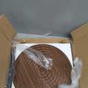 Asgolion Round Side Table, Small Drink Table, Pedestal Martini Stand, Weighted Base Cocktail Table Accent Nightstand for Living Room, Bedroom, Bathroom, Office, Walnut