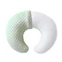 Nursing Pillow and Positioner, Breastfeeding, Bottle Feeding, Baby Sitting Support with Removable Ultra Soft Cover, Tummy Time Support for Baby Boys and Girls (Green) (22" x 17.7" x 5.9")