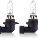 NEWBROWN 9005 HB3 Headlight Bulbs HB3 Halogen Headlight Bulb 5000K Super White Light Long Life Replacement P20D 12V/60W (9005/HB3, 2 Pack)