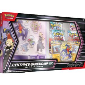 Pokemon TCG: Cynthias Garchomp ex Premium Collection - 6 Packs, Stickers, Promos