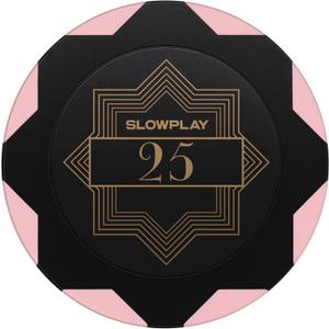 SLOWPLAY Nash Clay Poker Chips, 14 Grams Heavyweight Clay Composite, 40mm Large Chips in Bulk, Pack of 50 with Denomination of 25 SLOWPLAY Nash Clay Poker Chips, 14 Grams Heavyweight Clay Composite, 40mm Large Chips in Bulk, Pack of 50 with Denomination of 25