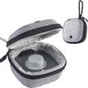 Babeezy Protective Case for Oura Ring Gen 4  EVA Hard Shell Travel Pouch for Ring, Charger & Cable  Shockproof, Compact & Lightweight with Carabiner Gray (Grey)