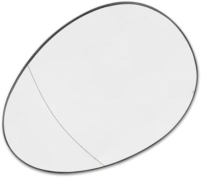 INFINAUTO for BMW for Mini Cooper 2007-2015 Mirror Glass Heated with Backing Plate Driver Left Side Rear View Mirror Glass