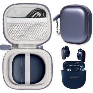 CaseSack Case for New Bose QuietComfort Ultra Wireless Noise Cancelling Earbuds, Bose QuietComfort Earbuds II Wireless Noise Cancelling in-Ear Headphones (Midnight Blue) CaseSack Case for New Bose QuietComfort Ultra Wireless Noise Cancelling Earbuds, Bose QuietComfort Earbuds II Wireless Noise Cancelling in-Ear Headphones (Midnight Blue)