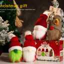 2 x 4pcs New Christmas Decoration sit Rudolph Doll Christmas Children Gift Hotel mall Window Decoration Christmas Decorations Indoor