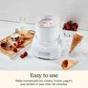 Cuisinart Ice Cream Maker, 1.5 Quart Double Insulated, Sorbet and Frozen Yogurt Maker, Ready in 20 Minutes, ICE-21P1, White