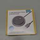 Upgraded USB Conference Microphone for Computer, 360 Omnidirectional Condenser Mic with Mute Key, Great for Video Conference, Gaming, Chatting, Skype, Plug & Play, Windows macOS, Ideal for Gift