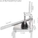 French Fry Cutter for Potatoes Carrots Cucumbers in Restaurants or Home Kitchen Long Lever Arm making cutting easily