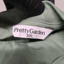 PRETTYGARDEN 2 Piece Sets for Women Summer 2026 Lounge Short Set Spring Matching Biker Shorts V Neck Oversized Shirt Clothing (Green, XXL)