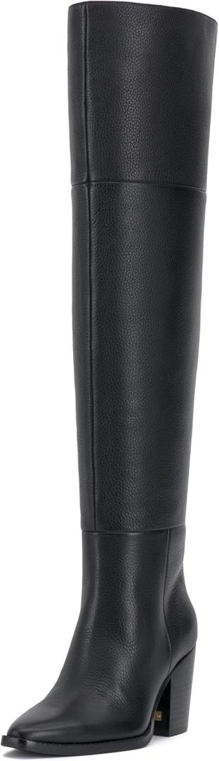Vince Camuto Paulie Wide Calf Over-The-Knee Heeled Boot, Black Wide Calf, 9