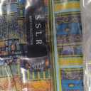 SSLR Shirt, Men's Sunshine Plaid Shirt, Long Sleeve, Button Down, Casual, Beach, Summer, Size (Medium, Blue Yellow)