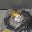 13FT 50 Amp Generator Extension Cord, SS2-50R to 14-50P Short Power Cord for Transfer Switch & Generator Inlet, Heavy Duty Outdoor Generator Cable, Black