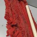 48 Inch Red Commercial Dust Mop & Floor Sweeper Wood Handle Floor Mop for Tile, Hardwood & Concrete