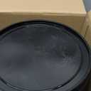 Funnymoom 20 Pack 48 oz Black Buckets with Lid and Handle Plastic Food Storage Containers Round Plastic Pails Freezer and Microwave Safe for Food