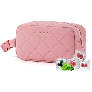 Small Lunch Bag Freezable Lunch Bag for Work School Travel,Small Coole Bag,insulated snack bag,Mini Cooler,Lunch bag small Fit For YogurtDeep pink