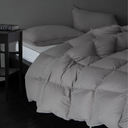 Luxury Gray Down Fiber Comforter King Size - All Season Duvet Insert - Ultra-Soft Hotel Collection Comforters - 59 Oz Fluffy Medium Warmth (Gray, 106x90)