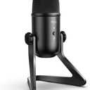FIFINE USB Podcast Microphone for Recording Streaming, Condenser Computer Gaming Mic for PC Mac, Headphone Output&Volume Control, Mic Gain Control, Mute Button for Vocal, YouTube (K678)