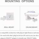 Motion Sensor Switch Indoor Plug in Motion Sensor Light Sockets Adjustable Motion Activated Detector Plug Outlet for Basement,Garage,Pantry (2 Pack)