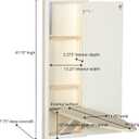 Household Essentials Stowaway in-Wall Ironing Board Finish: White