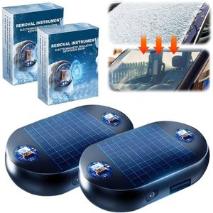 2 PCS Electromagnetic Snow Removal, 2026 New Anti-Freeze Electromagnetic Car Snow Removal Device, Portable Car Windshield and Mirror Defroster, Electromagnetic Wave Anti Freezing Removal Device