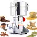BI-DTOOL Electric Grain Mill Grinder 2000g Stainless Steel Pulverizer 36000r/min High-speed Grain Mill 3500W Dry Material Grinding Machine 270 swingable Superfine powder for Home and Commercial
