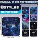 Geiserailie Adhesive Patches Compatible, CGM Waterproof Adhesive Over Patches, Galaxy Tape Stickers (Compatible with Mobi Pocket,Square)