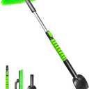 SEAAES 45 Inch Snow Brush with 5.2" Extra Wide Ice Scraper for Car, Extendable Snow Scraper with Foam Grip, 360 Pivoting Brush for SUV Truck Jeep Vehicle Windshield Window - Green